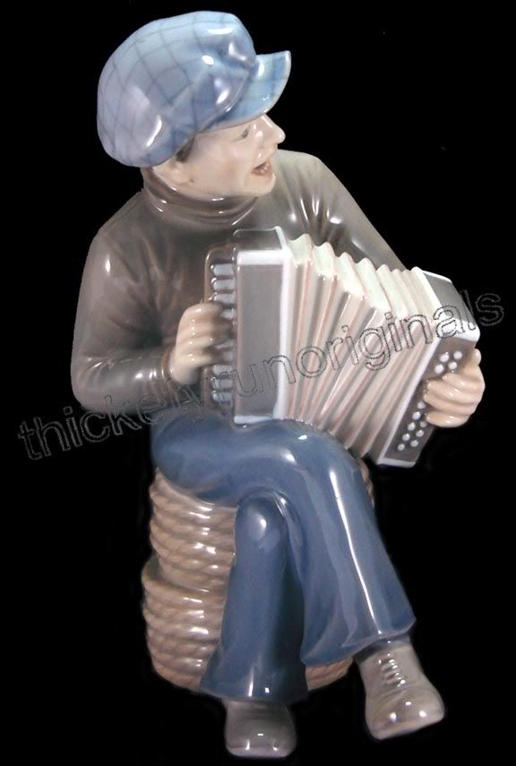 Dahl Jensen Porcelain Figurine The Accordian Player 1154 EBay